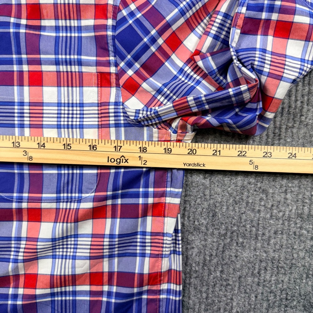 Vineyard Vines brrr Performance Shirt Men's Small Plaid OTG Fishing NEW - Picture 7 of 11